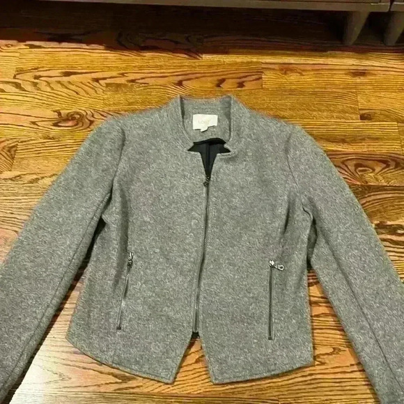 Loft Gray Blazer Wool size 8 - Picture 1 of 4